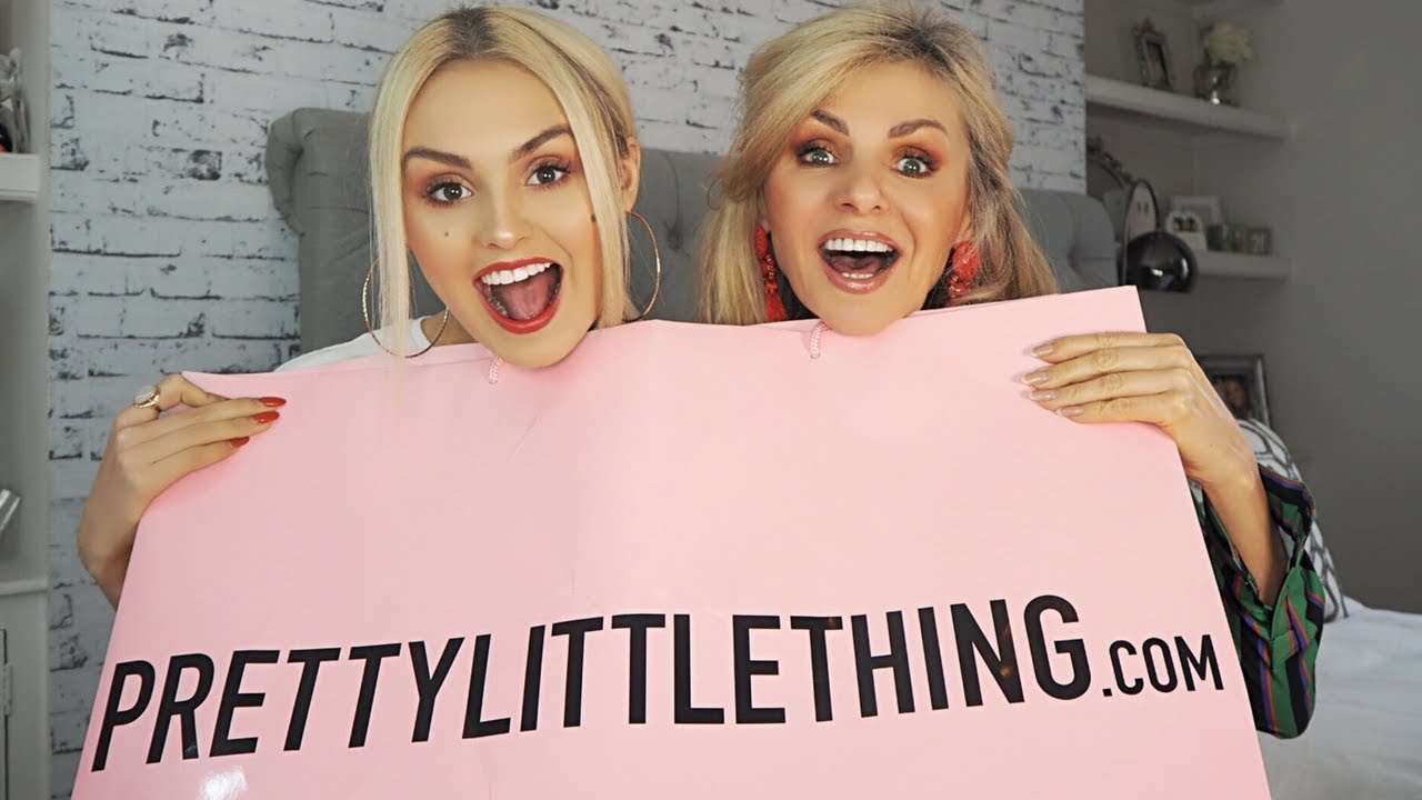 PRETTY LITTLE THING HAUL / Challenge // Mother Vs. Daughter // Try on Haul