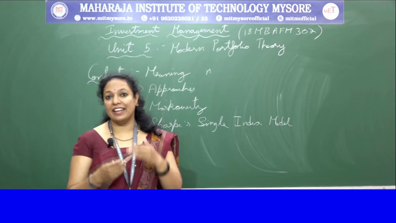 Modern Portfolio Theory | U 5 | S 1|