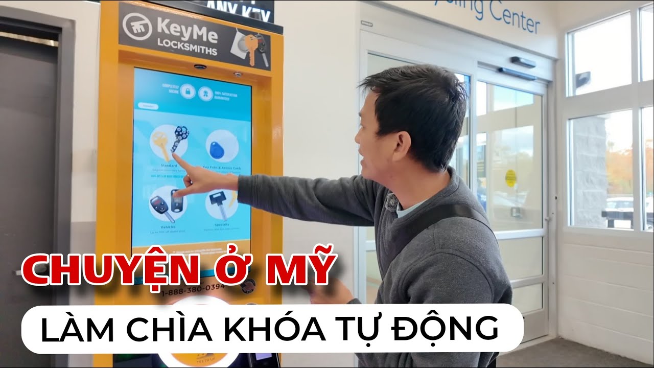 Máy làm chìa khóa TỰ ĐỘNG và tô BÚN BÒ NƯỚNG cực ngon tại Mỹ