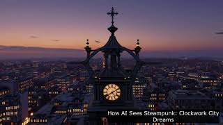 How AI Sees Steampunk: Clockwork City Dreams