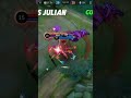 Aamon vs Julian who will win watch till end #mobilelegends #mlbbshorts #mlbb