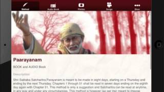 saibaba Parayanam - Mobile app ; iTunes and Andriod version screenshot 5