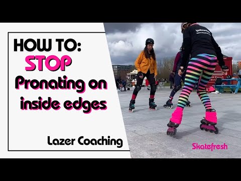 Beginner Inline skating Tutorial: How to skate better & fix inside edge pronation with 1 easy  drill
