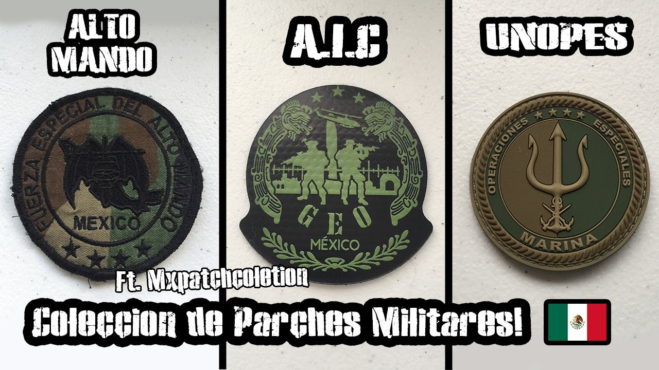 Mostrando una Colección de Parches Militares Mexicanos! Ft.  Mxpatchcollection // Carmochepe 