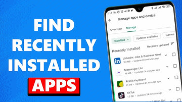 How To Find and Delete Recently Installed Apps History Play Store