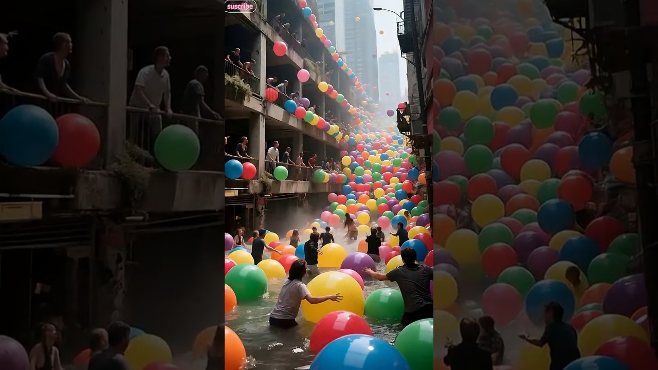 🙀👮🏻♀️The cat threw away some water beads,caused huge losses to the city#kittenstory #catshorts #cat