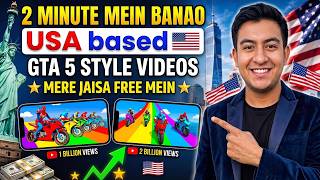 How to Make GTA 5 Style Videos on Mobile 🔥 | Viral USA Gaming Channel | No PC