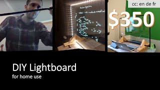 Assembling my second DIY lightboard