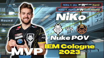 MVP！【NiKo POV】(22-8) rating:1.87 G2 vs ENCE (nuke) IEM Cologne 2023 Grand Finals Map 1|CSGO POV