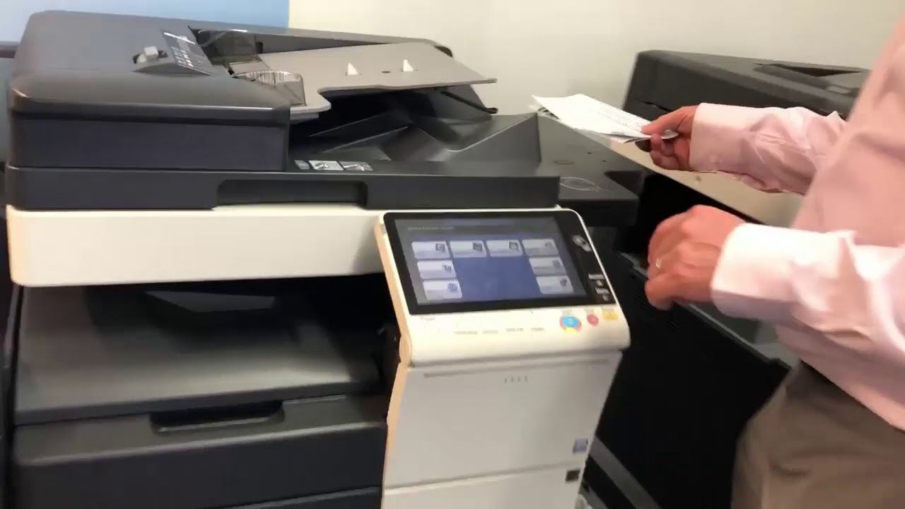 How to print on Thick Paper, Konica Minolta bizhub 