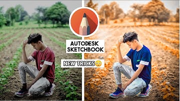 New Autodesk Sketch book photo editing Tricks 2022 | Autodesk Sketchbook background change Editing |