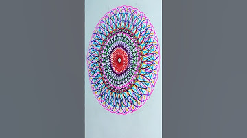 Colourful spirograph Designs #shorts  #spirograph #satisfying #pattern #spiroart  #creative #art