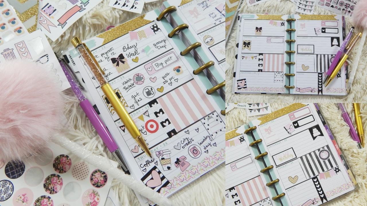 Decorate My Planner With Me: My Birthday Week! 2017 ♡ Mini Happy