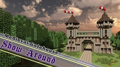 Minecraft, Detailed Castle Gatehouse, 1080p HD / By Jeracraft