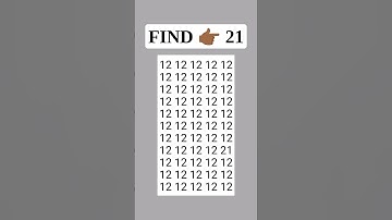 FIND 👉 21 (Only Sharp Eyes) #quiz #puzzle #youtube #shorts #shortvideo #short #maths #tiktok #love