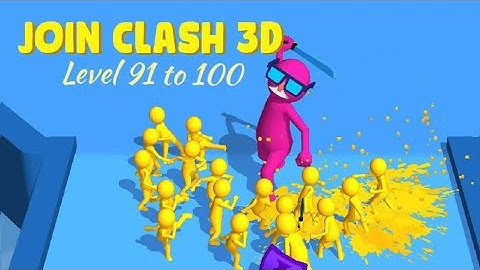 Join Clash 3D - Level 91 to 100 | Clash Run 3D Gameplay | Tiny Toons