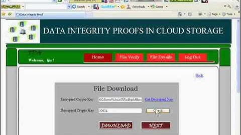 Data integrity proofs in cloud storage IEEE 2011  Net Project