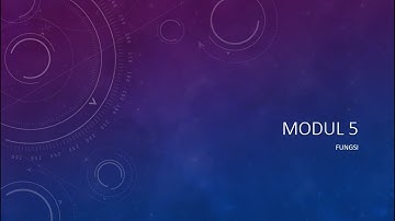 Pemrograman Bahasa C, Modul Fungsi dan Void