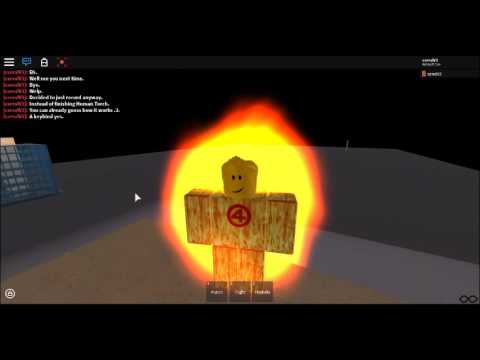 Roblox Human Torch Showcase Youtube - torch really works roblox