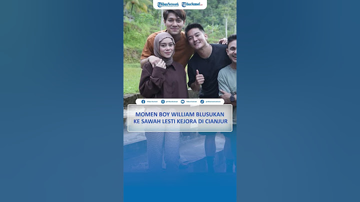 Momen Boy William Blusukan ke Sawah Lesti Kejora di Cianjur