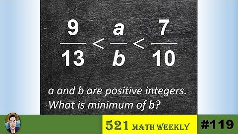 521 Math #119: The smallest integer (most people get it wrong!)