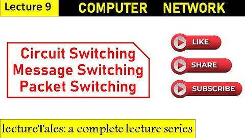 1.9 Switching in Computer Network || Circuit Switching, Message Switching, Packet Switching