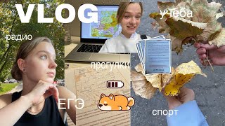 VLOG/ будни одиннадцатиклассницы: ЕГЭ, вебинары, спорт.