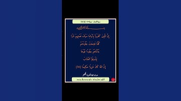 سورة النساء - سورة 04 - اية 56