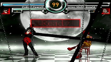 [Winmugen] Code.C.Yagevil (4p & 6p) vs error-Multi Donald-you