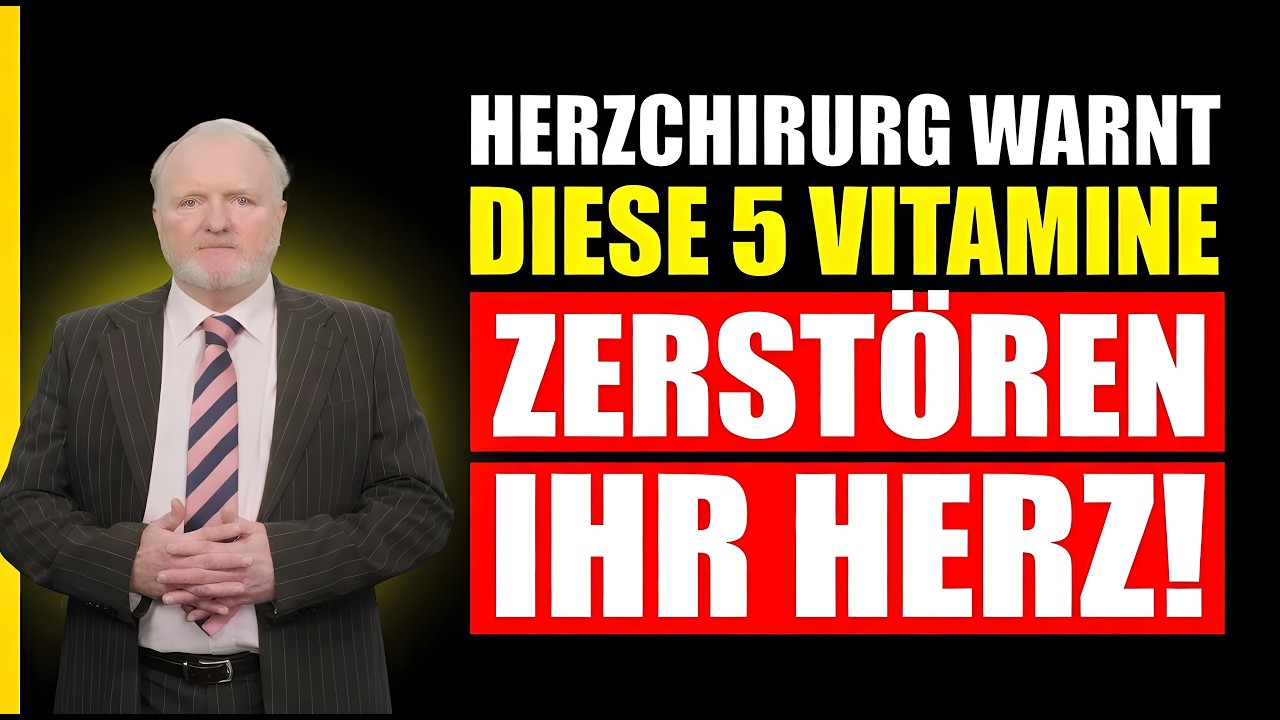 Lebensgefahr ab 60: Diese täglichen Vitamine zerstören heimlich und völlig unbemerkt Ihr Herz!