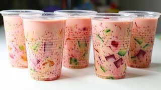 Buko (Coconut) Salad Drinks | Tapioca Drinks Recipe | Sago Dessert Recipe | Yummy