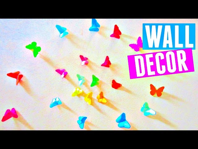 DIY Rainbow Butterfly Room Decor | How to Make an Origami ...