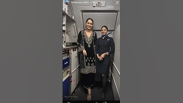 Me being Filmy as always but in uniform 😍🥹 #airhostess #cabincrew #avneetkaur #ytshorts #ytviral