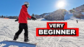 Very Beginner Snowboard Steps to Turning