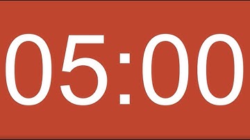 5 Minute Timer - Red