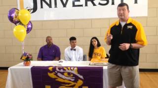 Watch U-High forward Wayde Sims sign with LSU | Video