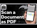 How To Scan Document On iPhone And Save As PDF