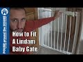 How to fit a lindam baby gate lindam pressure fit safety gate assembly