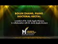 Bolun zhang piano doctoral recital