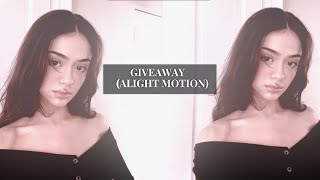 alight motion giveaway (shakes, effects, coloring, panning)