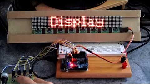 Arduino - Scrolling display LED - YouTube
