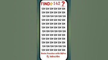 Find The Odd Number 👉142 | #IQPro 🔥 | #Find The Odd One Out | #Observation Skill 🦅 | #Brain test🦁