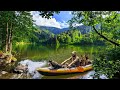 Canoe with My Dogs on the Lake, Solo Camping: Relaxing Camp