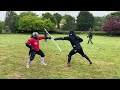 Cavalry Sabre Sparring on Foot - Nick v Zoltan