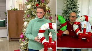 Mr. Christmas Oversized Nostalgic Blow Mold Wreath on QVC
