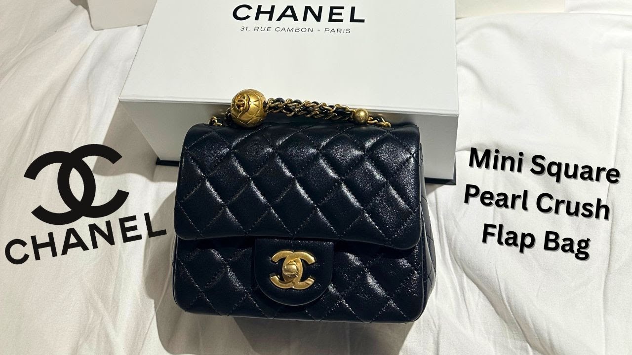 Chanel Mini Square Pearl Crush Flap Bag Unboxing | 2025 Chanel Paris Flagship Store - 31 Rue Cambon