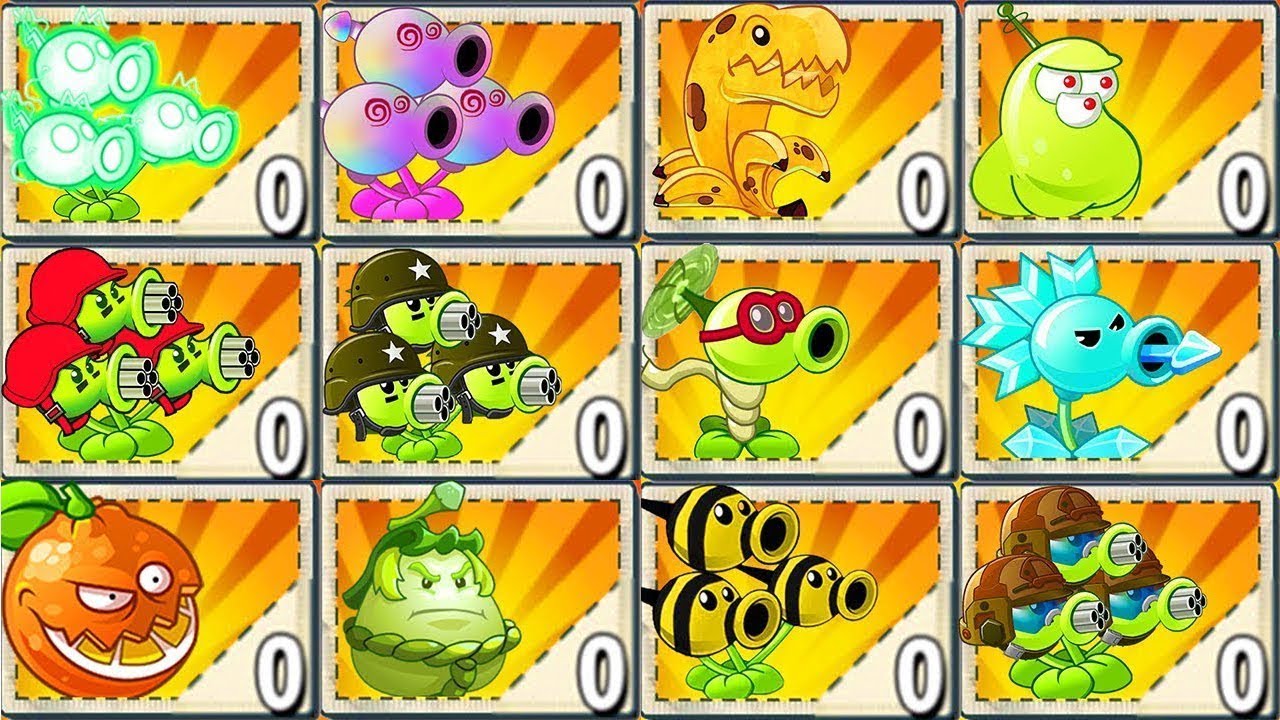 All Pea PvZ 2 Power Up! vs Boss Final Plants vs Zombies 2 - YouTube