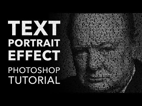 Text Portrait Effect Photoshop Tutorial