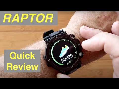 KOSPET RAPTOR IP68 Waterproof Rugged 30 Day Battery Outdoor Smartwatch: Quick Overview