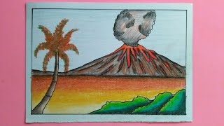 Drawing Volcano Eruption